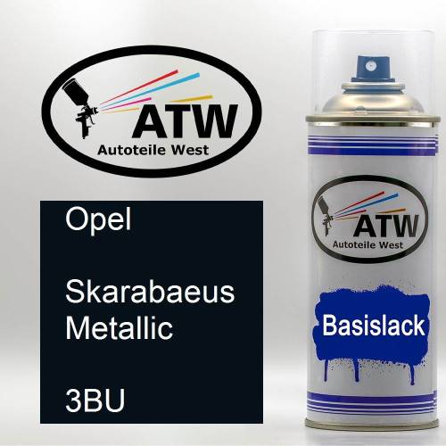 Opel, Skarabaeus Metallic, 3BU: 400ml Sprühdose, von ATW Autoteile West.